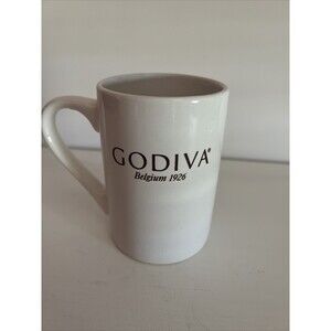 GODIVA 10 oz. Belgium 1926 WHITE Stoneware Coffee Mug